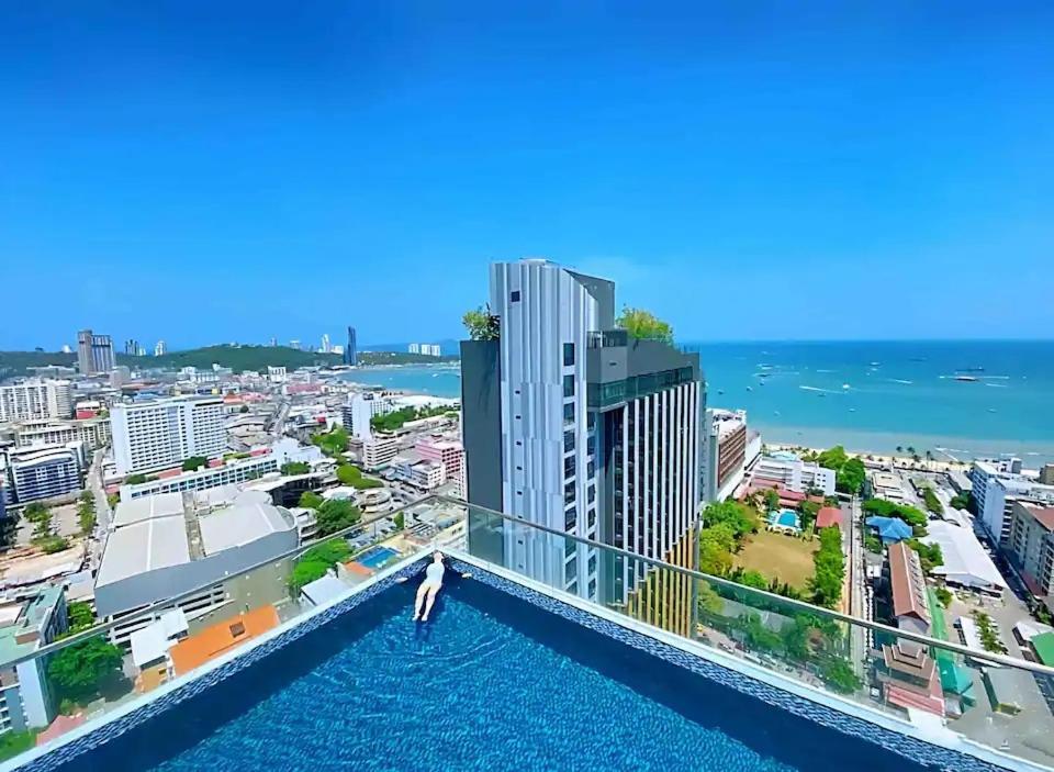 Amazing Infinity Pool Condo Next To The Beach Pattaya Eksteriør billede